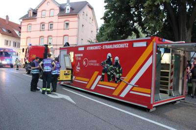 Marbach a.N.: Kuechenbrand in Mehrfamilienhaus - 1 Verletzte Person 