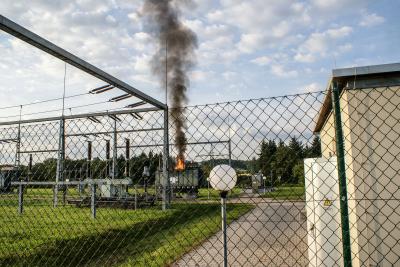 Schoenaich: Brand einer Trafostation