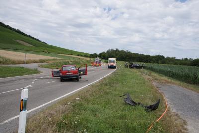 Hohenhaslach: schwerer Verkehrsunfall mit mehreren Verletzten