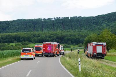 Bissingen: Von der Fahrbahn abgekommen