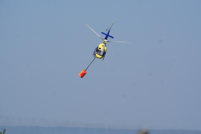 Wuerzburg: Erhoehtes Flugaufkommen durch Feuerwehr-Lehrgang