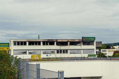 Herrenberg: Explosion zerstoert Baustoffhandel - der Tag danach - Tagbilder