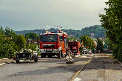 Herrenberg: Explosion zerstoert Baustoffhandel - der Tag danach - Tagbilder