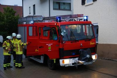 Aichtal: Vollgelaufener Keller wegen Unwetters
