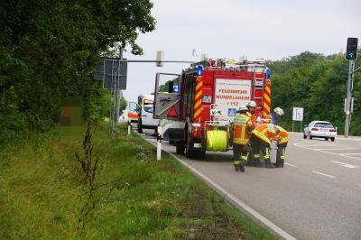 Mundelsheim: Auffahrunfall an Ampel 2 Verletzte Personen 