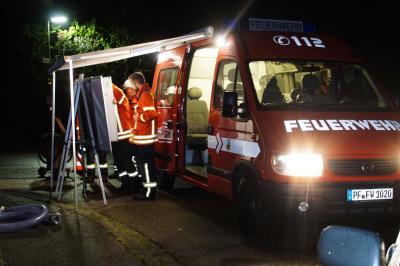 Keltern: schweres Unwetter fordert die gesamte Feuerwehr