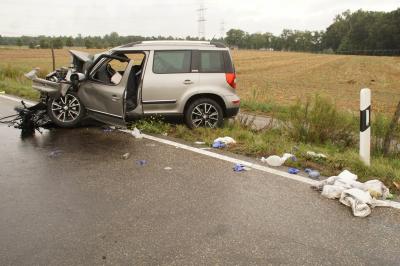 Dettenheim: Toedl. Verkehrsunfall auf der B36 fordert ein Todesopfer