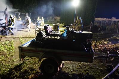 Brackenheim Hausen: Vereinsheim des Motorradclubs abgebrannt