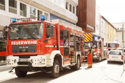 Pforzheim: Kuechenbrand in der Innenstadt ruft Feuerwehr auf den Plan
