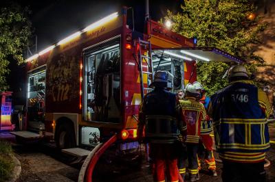 Leonberg :Brand in der Vergaeurungsanlage