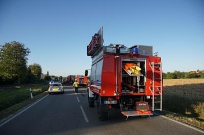 Dettingen Teck: Auffahrunfall mit mehreren Fahrzeugen - 1 schwerstverletzter