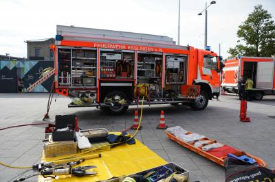 Esslingen: Mitmach Uebung der Feuerwehr