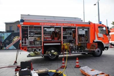 Esslingen: Mitmach Uebung der Feuerwehr