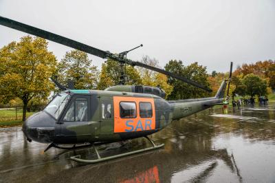 Stetten am kalten Markt: Deutschlands groesste Terroruebung - BWTEX - Hubschrauberlandeplatz