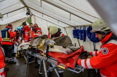 Stetten am kalten Markt: Deutschlands groesste Terroruebung - BWTEX - Verletztensammelstelle