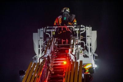 Gaertringen-Rohrau:  Feuerwehruebung mit Explosionen am Dienstagabend