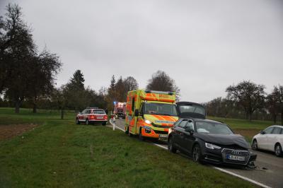 Bietigheim: Schwerer Verkehrsunfall zwischen 2 beteiligten PKWÂ´S , 2 schwerverletzte 
