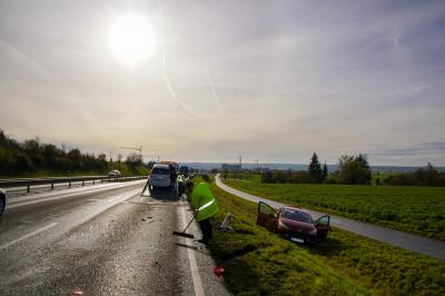 Holgerlingen: Zwei mal Totalschaden nach heftigem Auffahrunfall