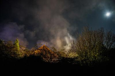 Winterbach-Engelberg: Kuechenbrand in Wohnhaus von verstorbenen Nudel-Unternehmer Klaus Birkel sorgt fuer starke Rauchentwicklung