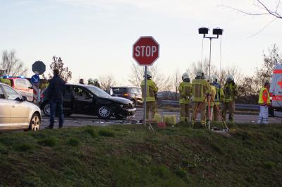 Pliezhausen-Gniebel: Unfall auf Zubringer B 27