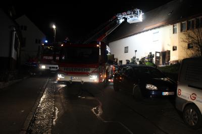 Brand in Pliezhausen am Silvesterabend
