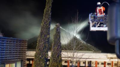 Grunbach: Schuppen bei einer Firma in Grunbach aufgrund von Boeller