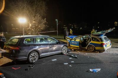Reichenbach a.d. Fils: Verfolgungsfahrt der Polizei endet im Unfall - mehrere Verletzte