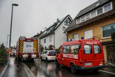 Reichenbach a.d. Fils: Satellitenschuessel landet durch Sturm in Stromleitung