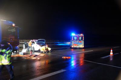 Mundelsheim: A 81, Unfall mit mehereren Fahrzeugen 1 Person leichtverletzt