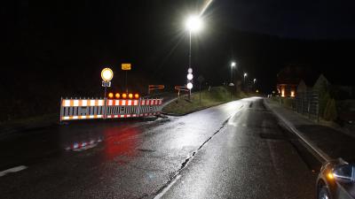 Pforzheim: aufgrund von Unwetter wurden Strassen gesperrt - Feuerwehr im Einsatz
