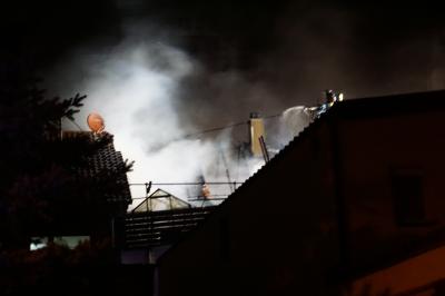 Rutesheim-Perouse: Wohngebaeude wird ein Raub der Flammen