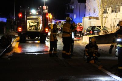 Weil im Schoenbuch Brand einer Terasse
