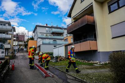 Remshalden-Grunbach: Brand auf einem Balkon 