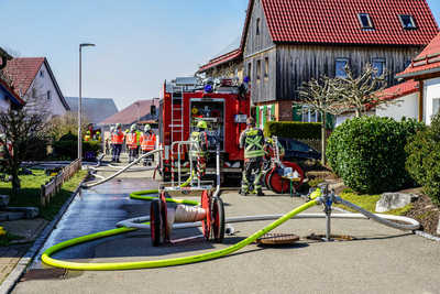 Althuette-Lutzenberg: Vollbrand eines Carports