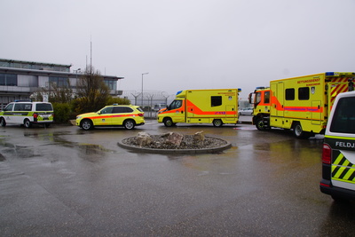 Esslingen: Corona Patienten am Flughafen Stuttgart gelandet