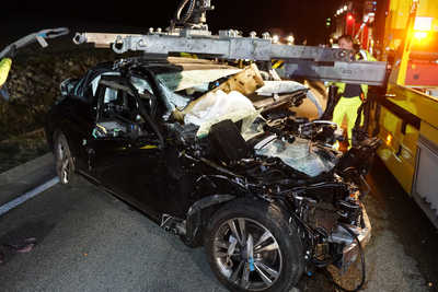 Grossbettlingen: Zwei Tote nach schwerem Frontalzusammenstoss