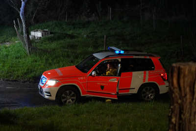 Esslingen-Obertal: Gartenhaus in Vollbrand