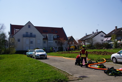Aichwald: Kellerbrand in einem Mehrfamilienhaus