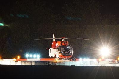 Kirchheim: Rettungshubschrauber verlegt Patienten aus dem Krankenhaus Kirchheim