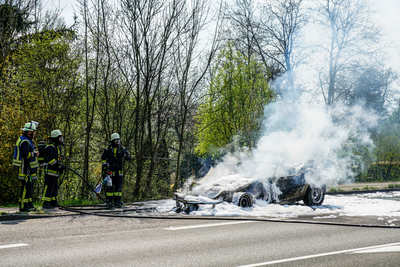 Kirchheim: 72er Corvette in Vollbrand - Besitzer wollte heute an seinem Geburtstag eine Spritztour machen