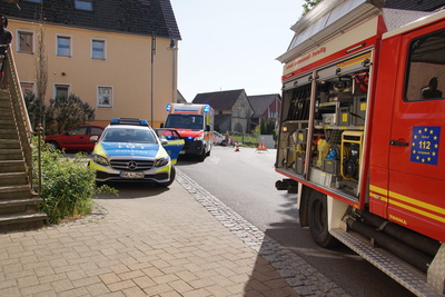 Mundelsheim: Wohnhausbrand - Grosseinsatz der Rettungskraefte