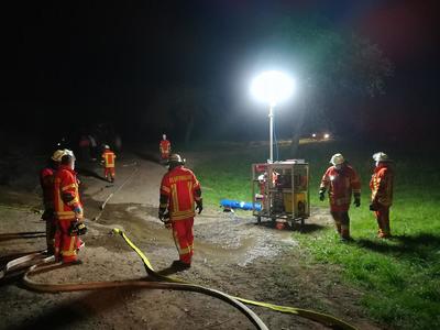 Auenwald: Brand von Reissig und Gestruepp