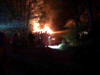 Auenwald: Brand von Reissig und Gestruepp