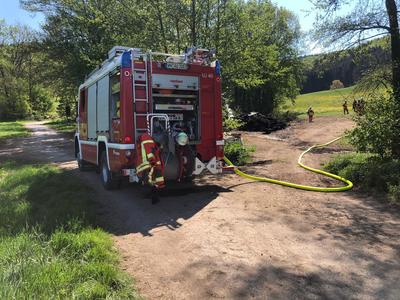 Auenwald: Erneut Brand von Reissig und Gestruepp