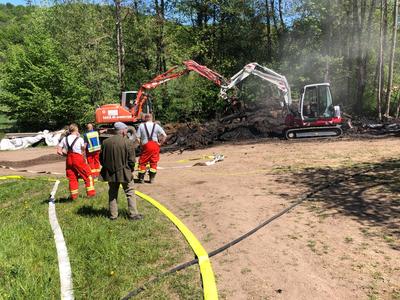 Auenwald: Erneut Brand von Reissig und Gestruepp