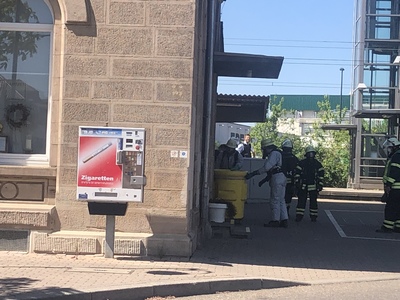 Winnenden: Bahnhof gesperrt durch Gefahrguteinsatz
