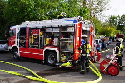 Erlenbach:Brand in Lagerhalle