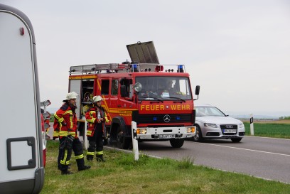 Ottmarsheim: Motorradunfall im Kreisverkehr