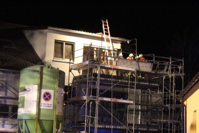 Kirchardt Neubau in Brand geraten