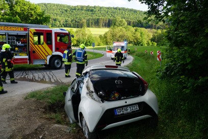 Reichenbach im Taele: Schwerer Verkehrsunfall- Rettungshubschrauber im Einsatz